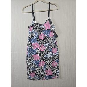 NWT PJ Salvage‎ Lingerie Night Dress Women XS Pink Tropical Floral Adjustable